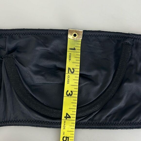 NWT Mango Bandeau Bikini Top Black Size S - Picture 9 of 9